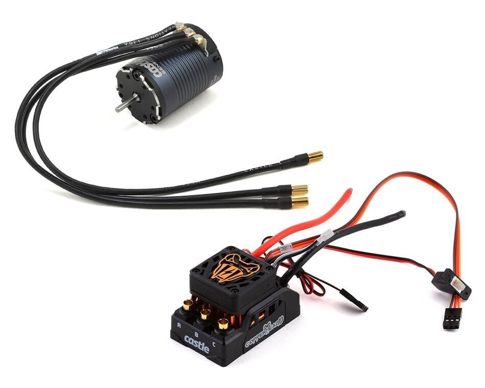 CSE010-0166-07 Castle Creations Copperhead 10 Waterproof 1/10 Sensored Combo w/Slate (2850Kv)