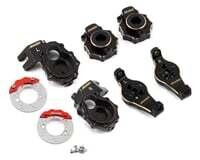 TRX4-4412C4 Samix TRX-4 Brass Steering Knuckle, C-Hub, Portal Cover &amp; Scale Brake Rotor Set