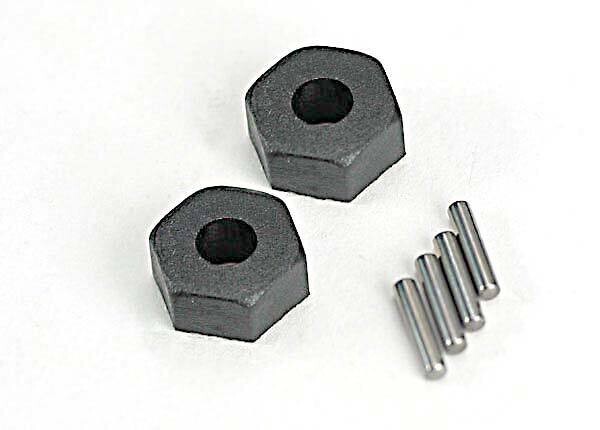 1654 Wheel hubs, hex (2)/ stub axle pins (2)