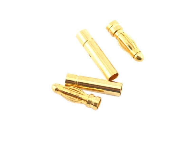 PTK-5001 ProTek RC 3.0mm Gold Plated Inline Connectors (2 Male/2 Female)