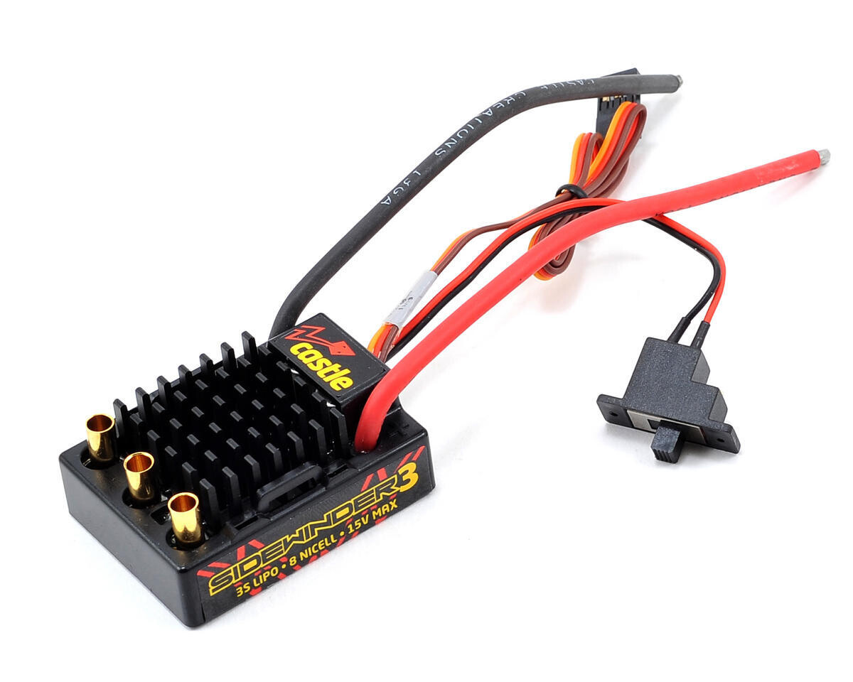 CSE010011500 Castle Creations Sidewinder 3 Waterproof 1/10 Sport ESC