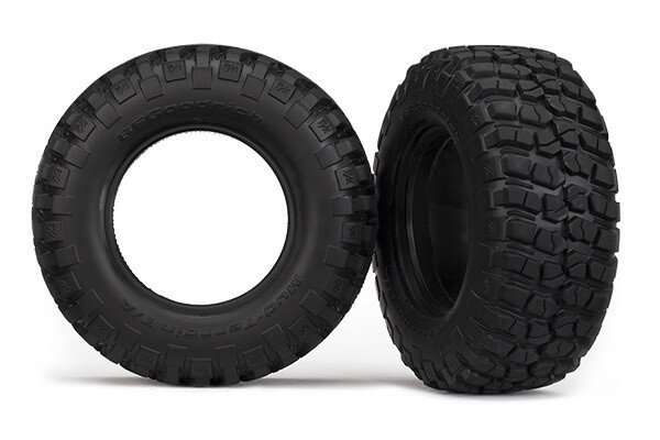 6871 Tires, BFGoodrich Mud-Terrain T/A KM2 (dual profile 4.3x1.7- 2.2/3.0&#39;) (2)/ foam inserts (2)