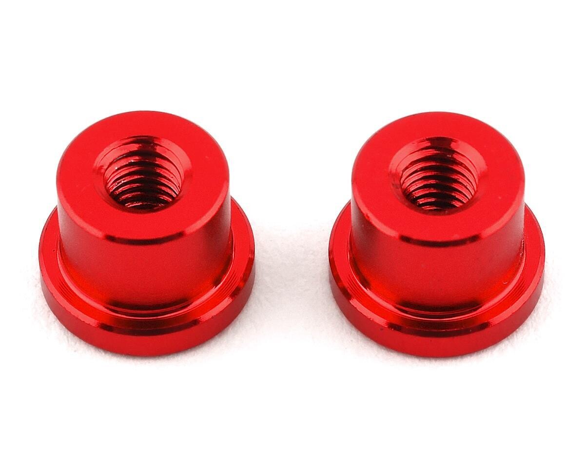 DRC-1075-0001 DragRace Concepts Wheelie Bar Bearing Wheel Collars (Red) (2)