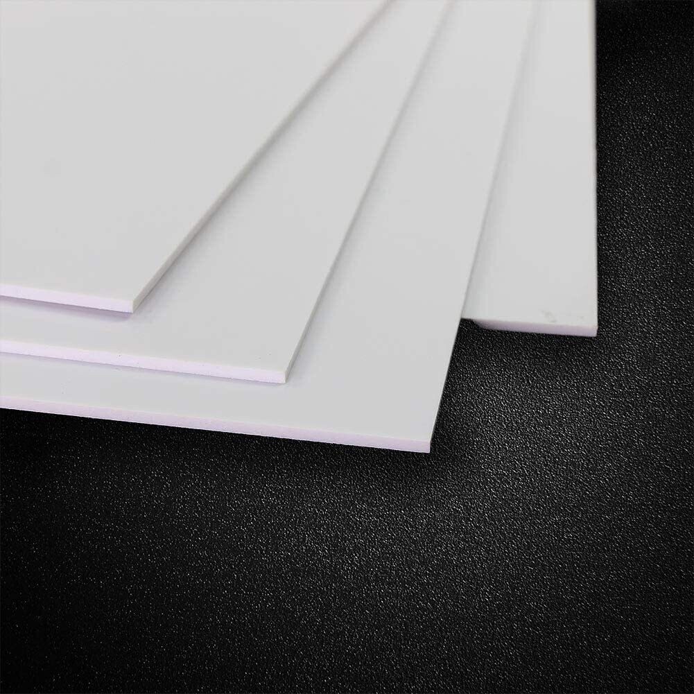 ABS0920 2mm Thk 200mm x 250mm White ABS Sheets 9.84&#39;&#39; x 7.87&#39;&#39; x 0.079&#39;&#39; ABS Styrene Sheets for Model Train Layout (2mm)