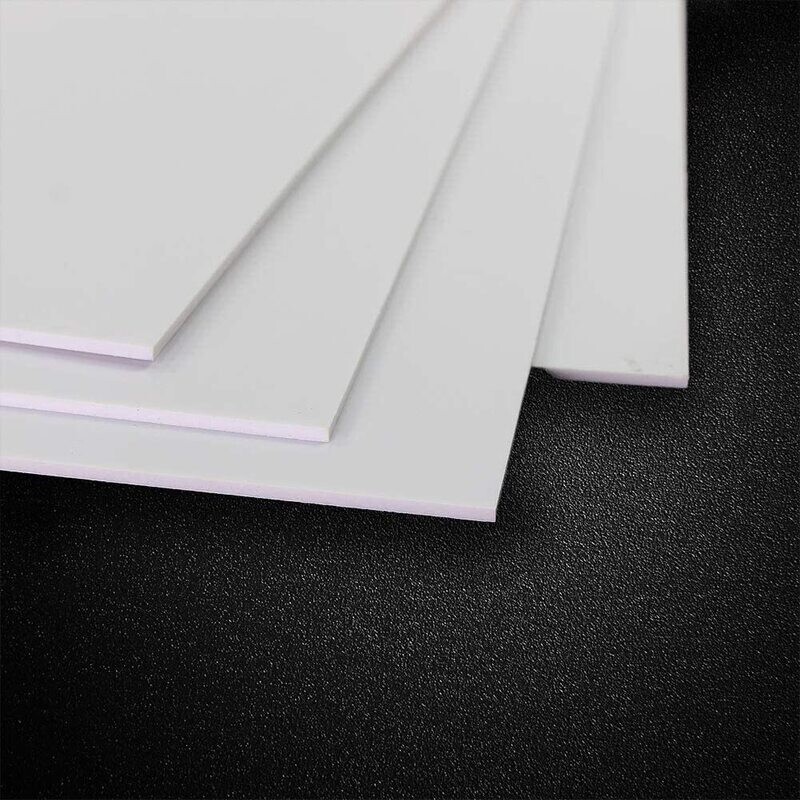 ABS0920 2mm Thk 200mm x 250mm White ABS Sheets 9.84&#39;&#39; x 7.87&#39;&#39; x 0.079&#39;&#39; ABS Styrene Sheets for Model Train Layout (2mm)