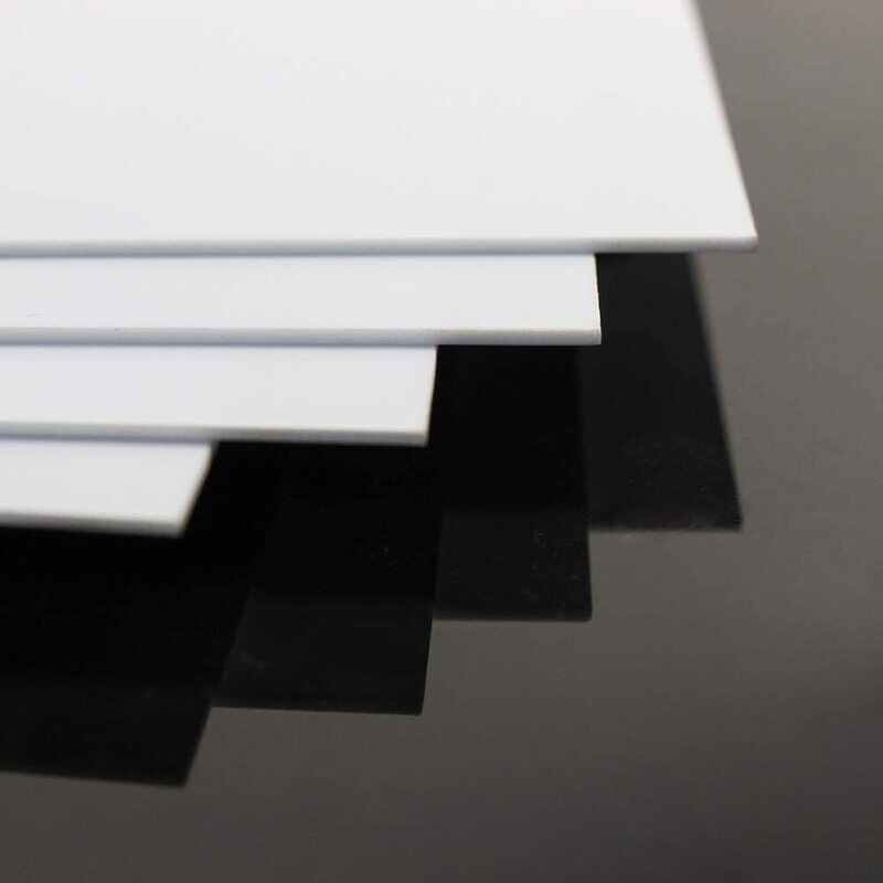 ABS0915 1.5mm Thk 200mm x 250mm White ABS Sheets 9.84&#39;&#39; x 7.87&#39;&#39; x 0.06&#39;&#39; ABS Styrene Sheets for Model Train Layout New (1.5mm)