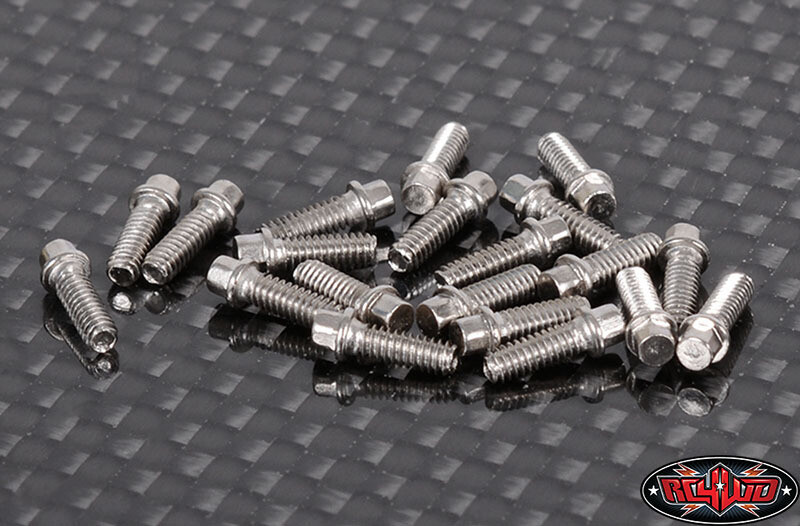 Z-S1196 RC4WD (M2 X 6MM) MINIATURE SCALE HEX BOLTS (SILVER)