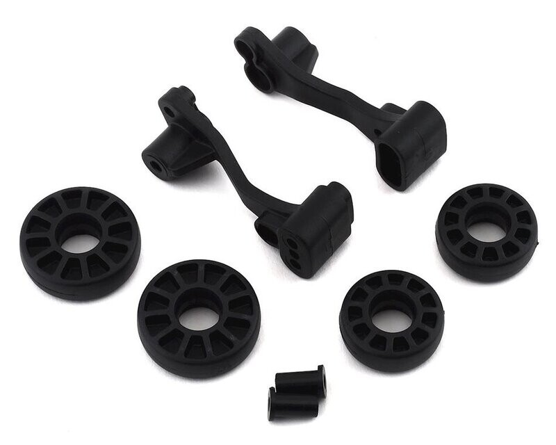 ASC71070 Team Associated DR10 Wheelie Bar Wheels &amp; Mount