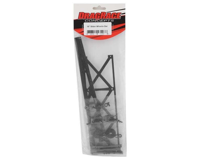 DRC-390-0003/ DRC-355-0003 DragRace Concepts 10&quot; Slider Wheelie Bar w/Plastic Wheels (Grey)