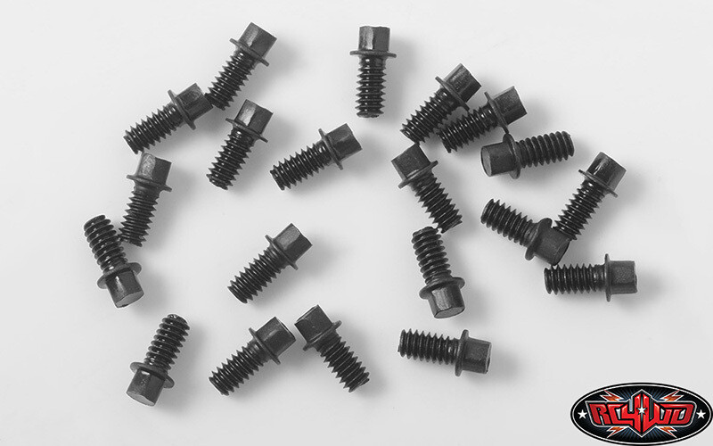 Z-S1802 RC4WD (M2 X 4MM) MINIATURE SCALE HEX BOLTS (BLACK)
