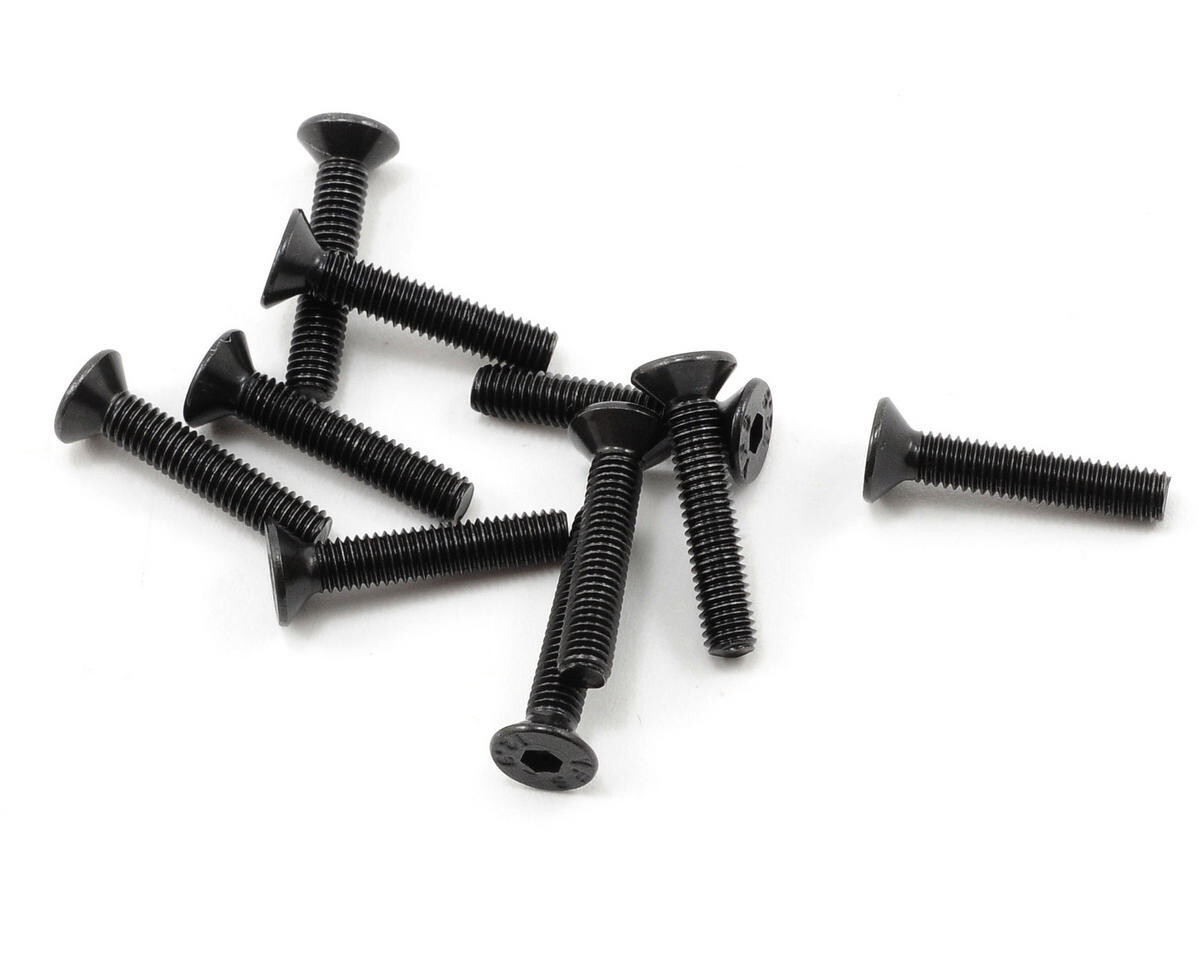 PTK-H-2207 ProTek RC 3x16mm &quot;High Strength&quot; Flat Head Screws (10)