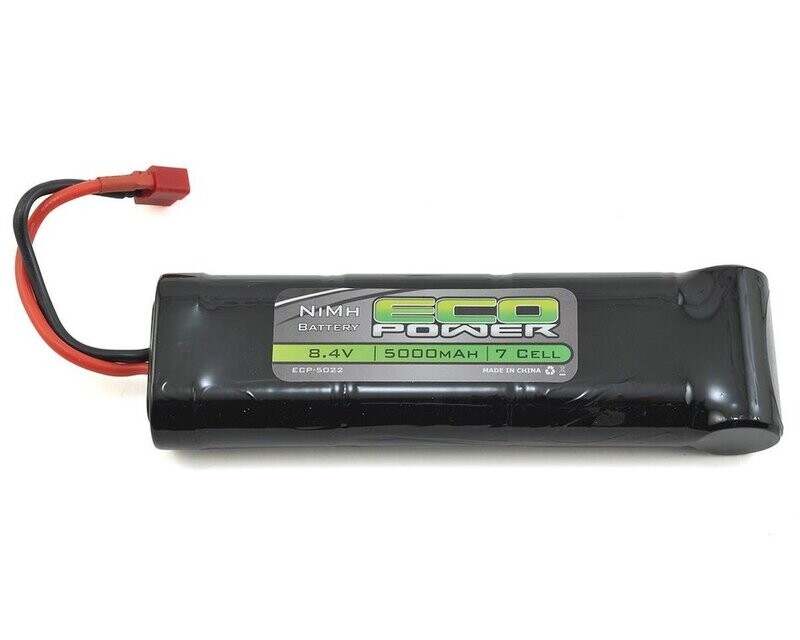 ECP-5022 EcoPower 7-Cell 5000 mAh NiMH Stick Pack Battery w/T-Style Connector