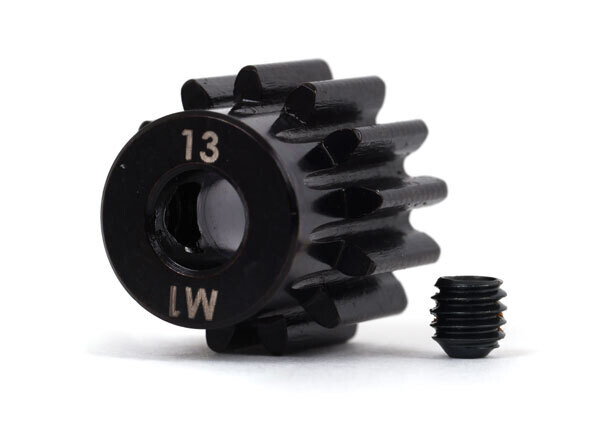 6483X - Gear, 13-T pinion (1.0 metric pitch) (fits 5mm shaft)/ set screw