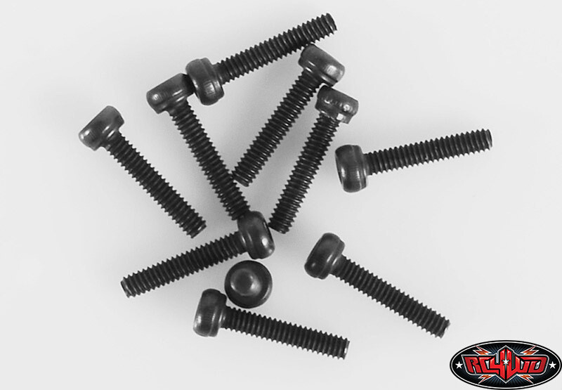Z-S0849 RC4WD M2 X 10MM (10) STEEL SOCKET HEAD CAP SCREWS