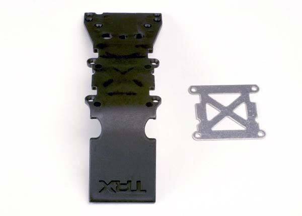 4937  Skidplate, front plastic (black)/ stainless steel plate