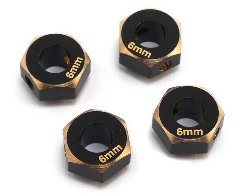 TRX4-4063-6  Samix TRX-4 Brass 12mm Hex Adapter (4) (6mm)