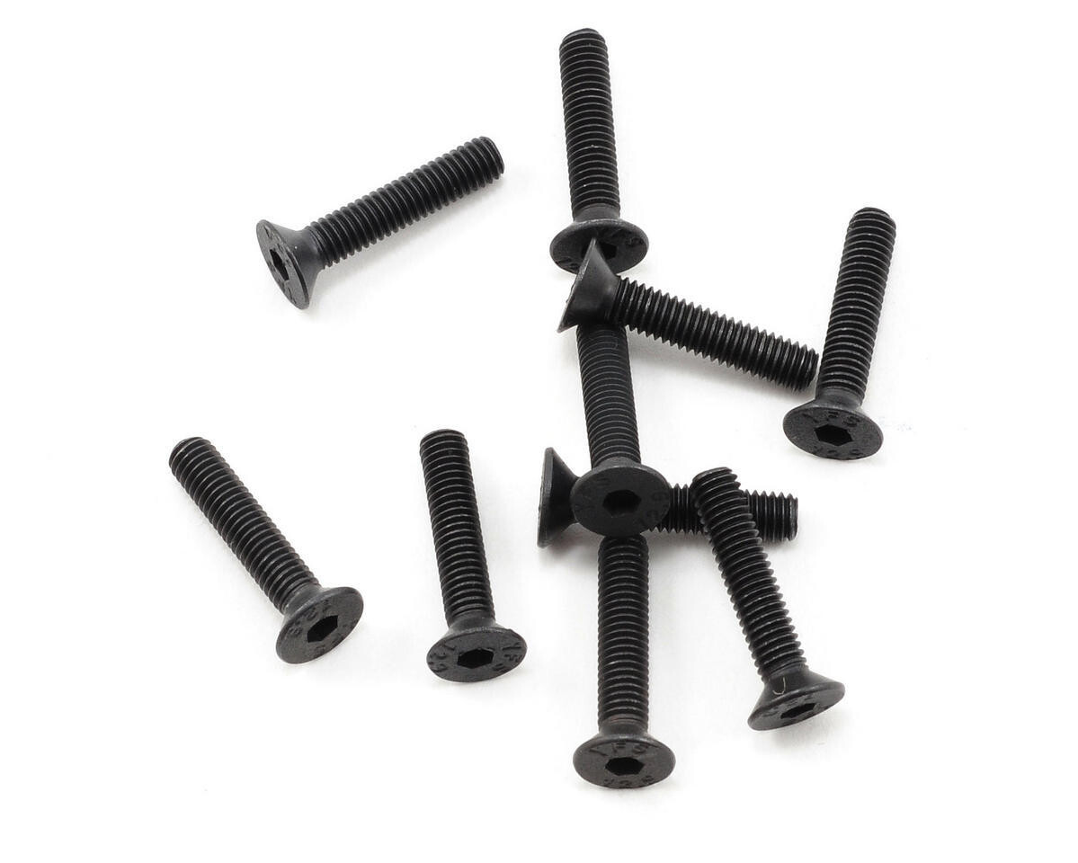 PTK-H-2206 ProTek RC 3x15mm &quot;High Strength&quot; Flat Head Screws (10)