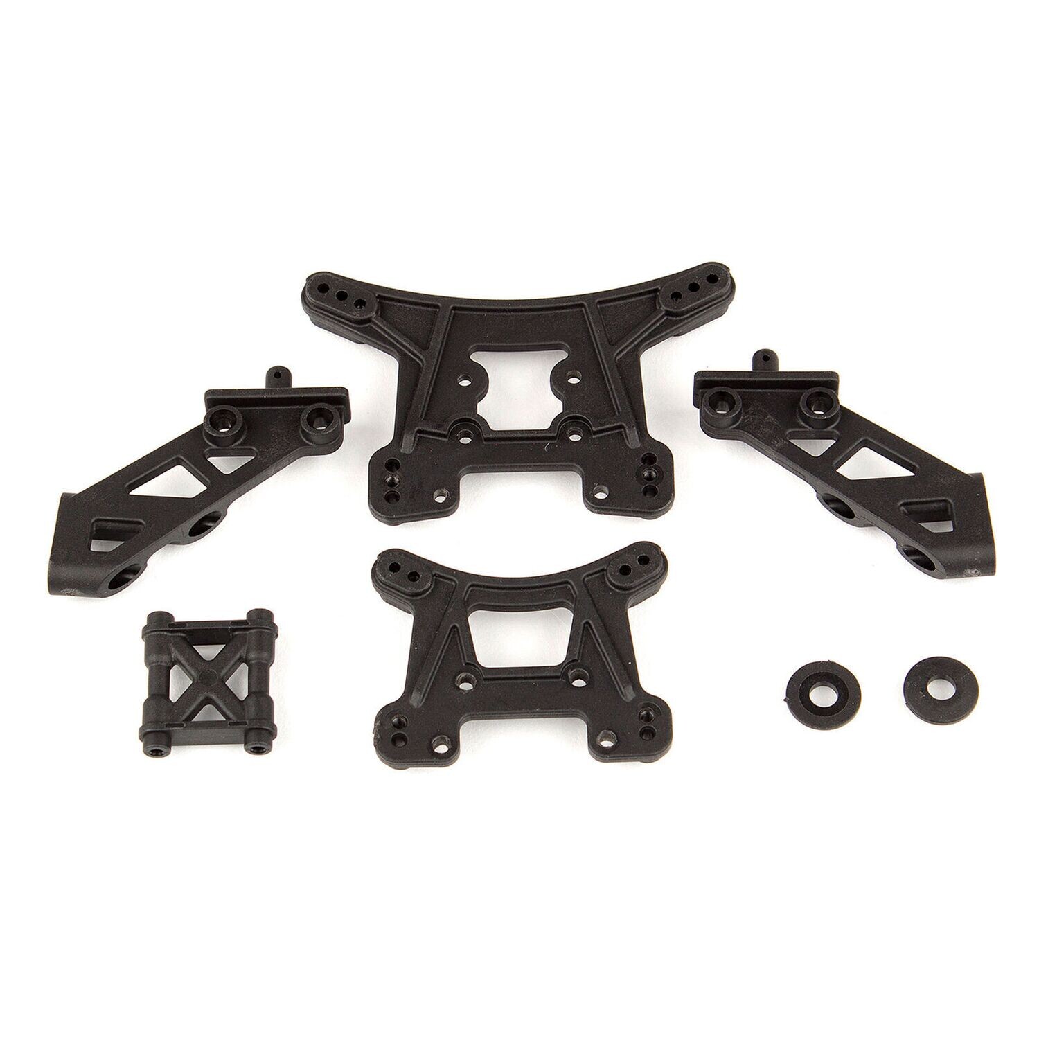 ASC21503 Team Associated Reflex 14B/14T Front &amp; Rear Shock Tower Set w/Wing Mounts