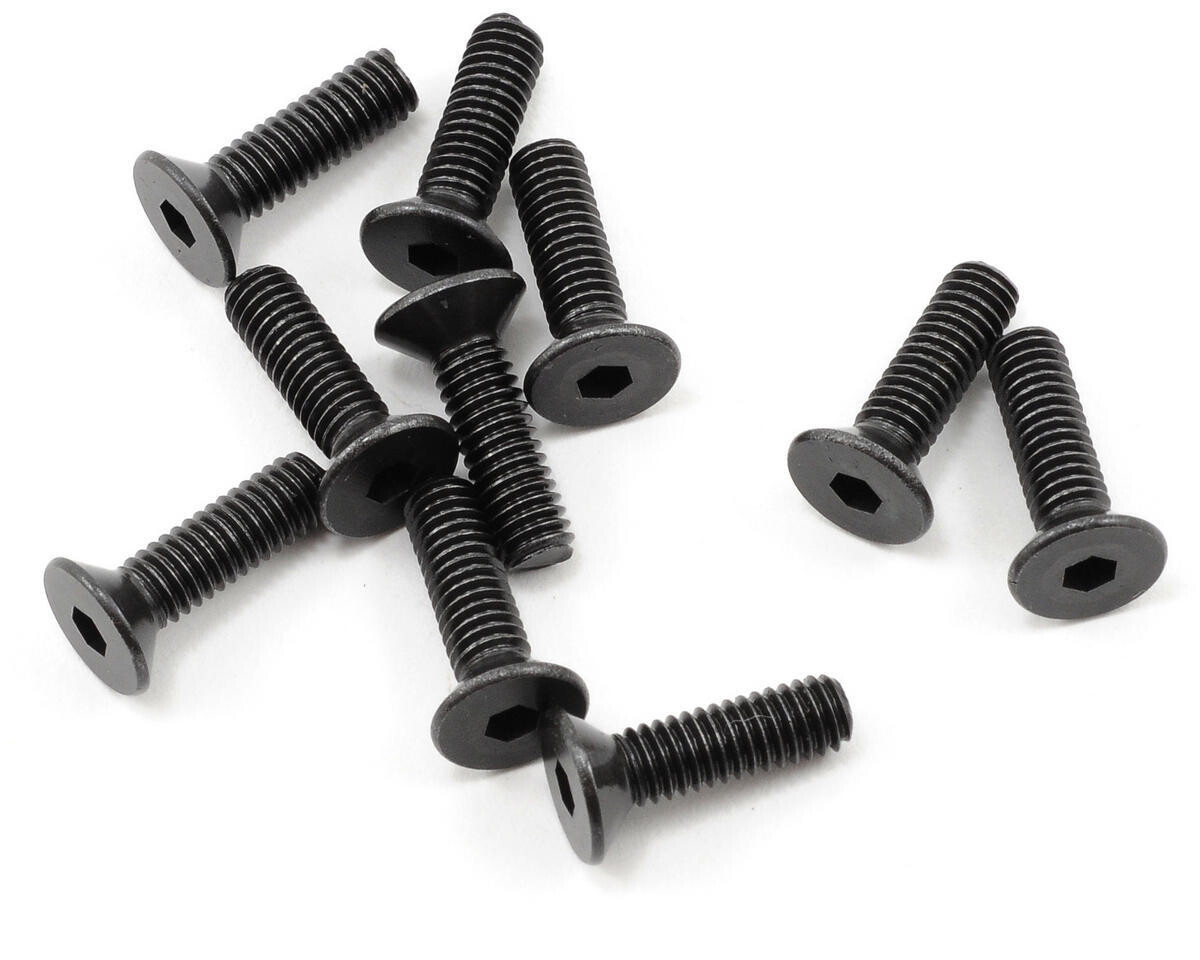 PTK-H-2304 ProTek RC 4x14mm &quot;High Strength&quot; Flat Head Screws (10)
