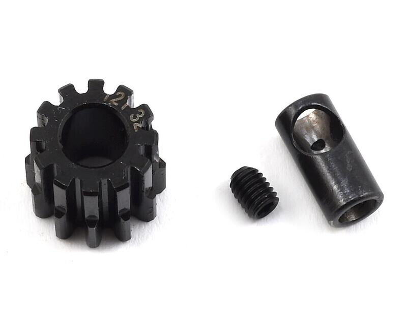 PTK-8055 32P 12T ProTek RC Steel Pinion Gear w/3.17mm Reducer Sleeve (Mod .8) (5mm Bore)