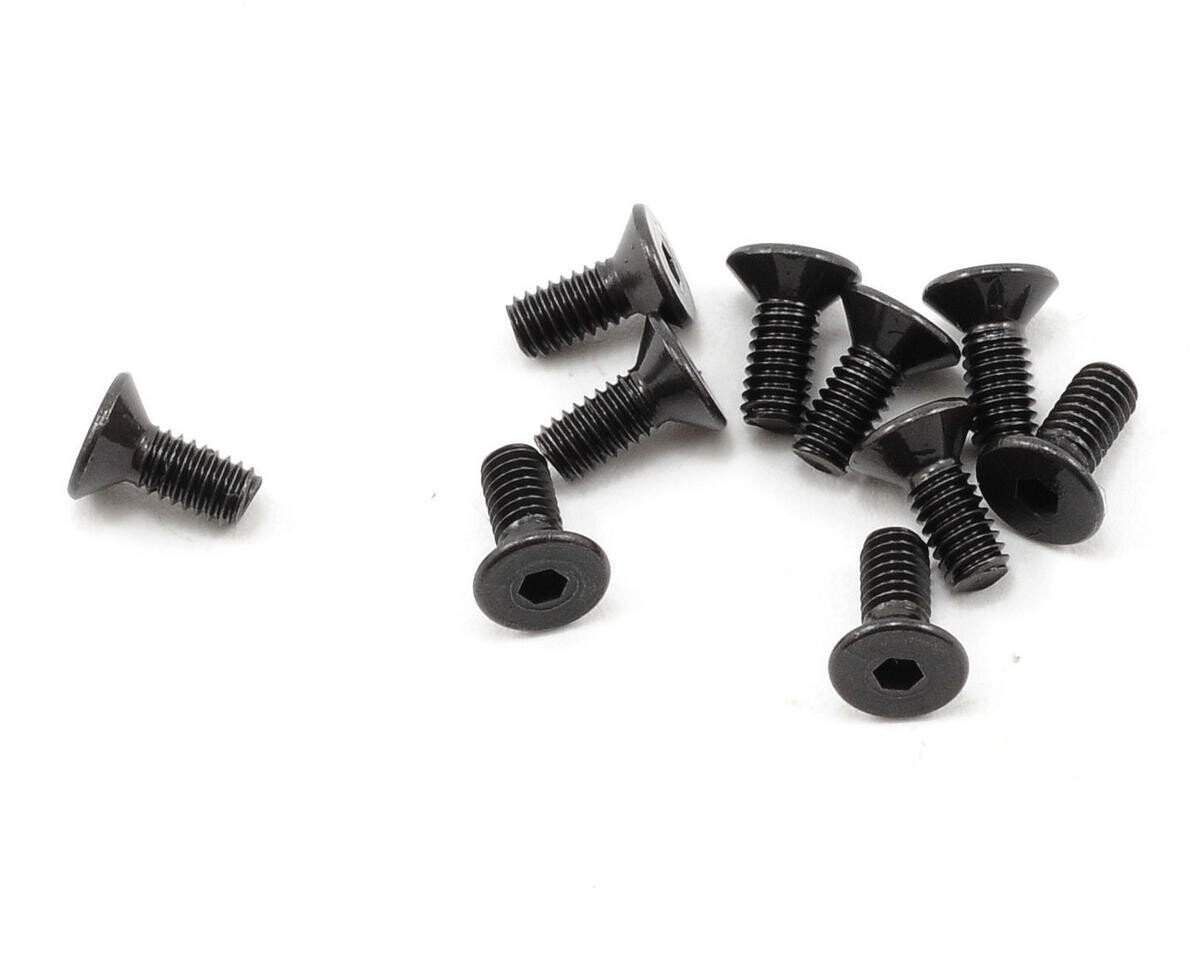 PTK-H-2101 ProTek RC 2.5x6mm &quot;High Strength&quot; Flat Head Screws (10)