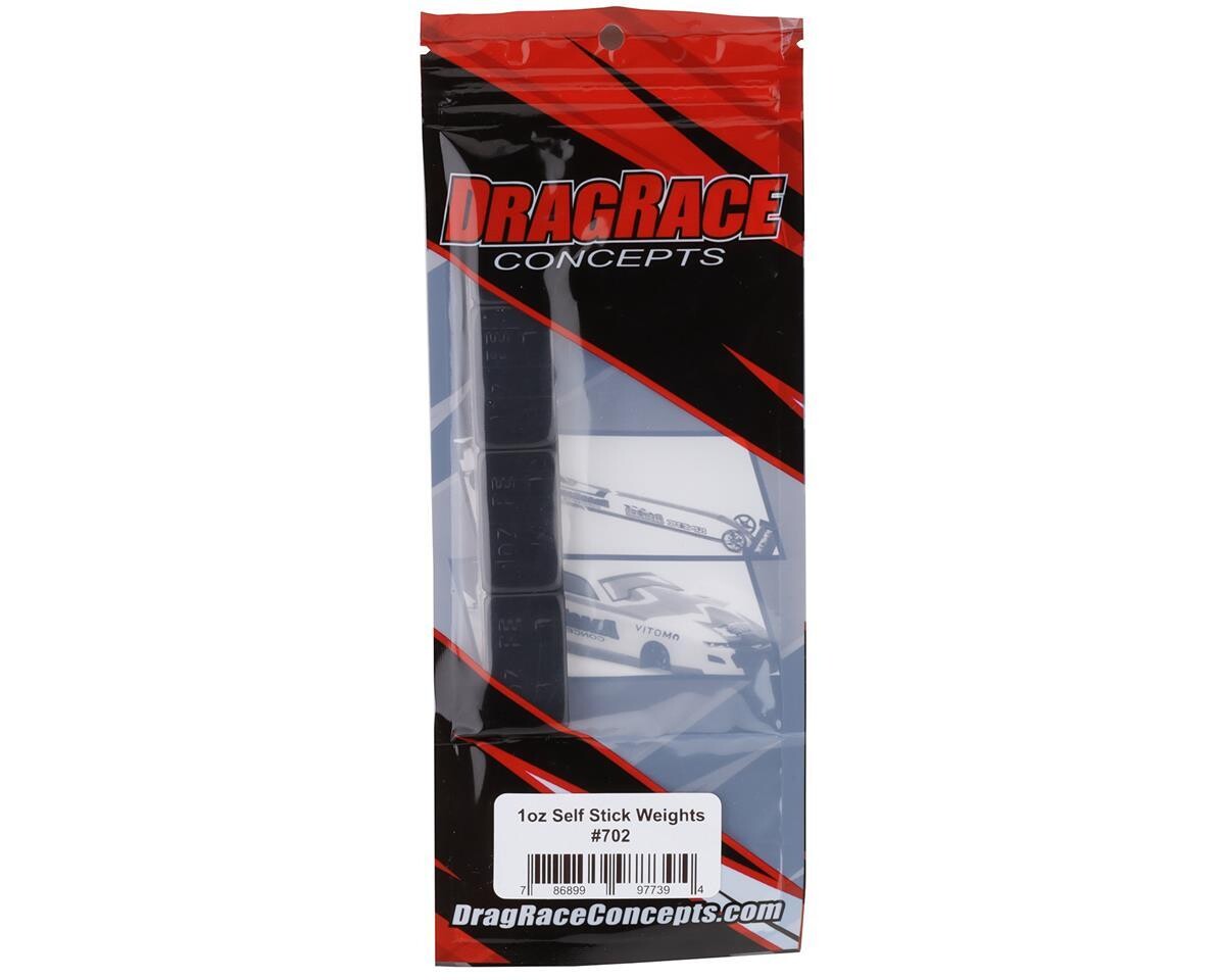 DRC-702 DragRace Concepts Self Stick Chassis Weights (Black) (4) (1oz)