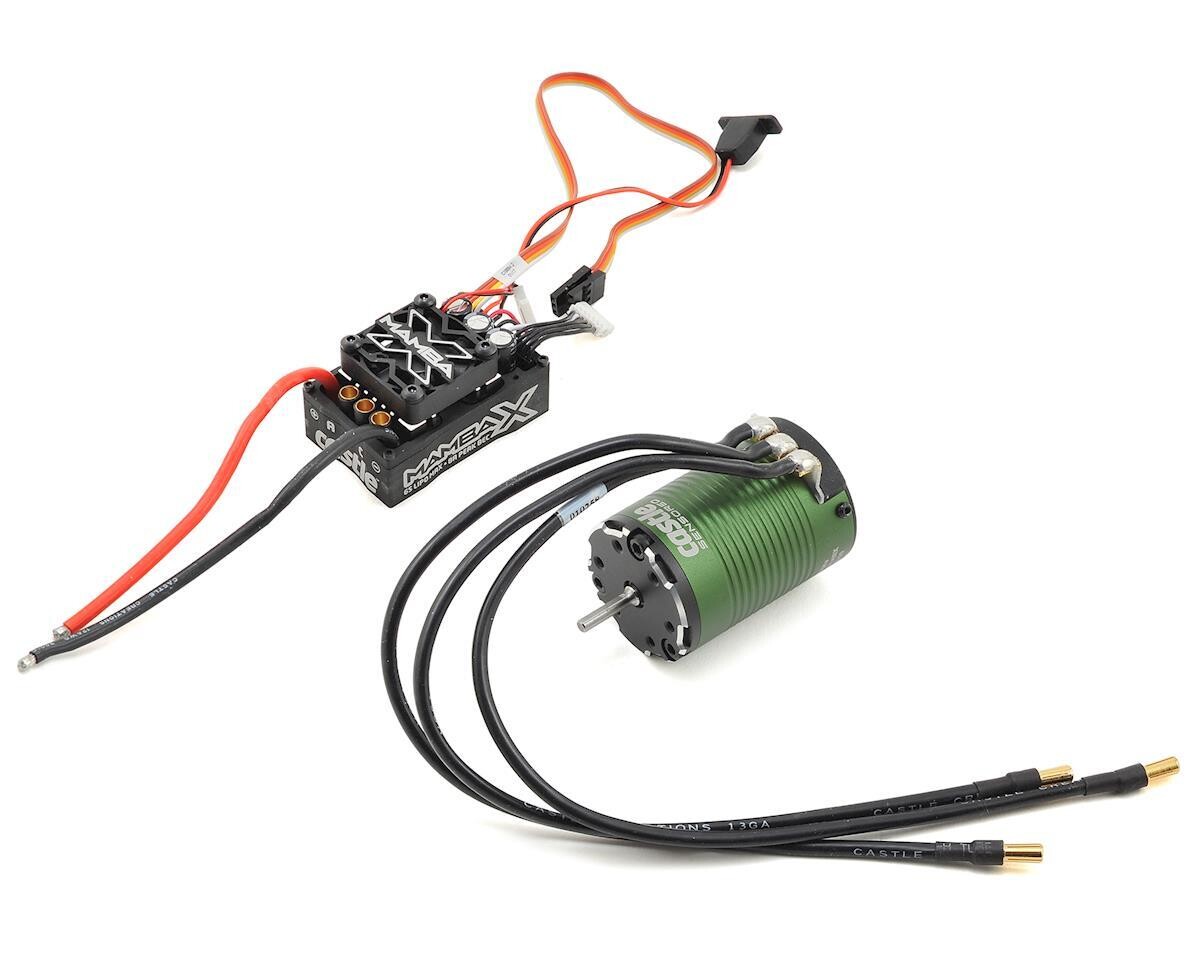 CSE010-0161-00 Castle Creations Mamba X SCT 1/10 Brushless Combo w/1410 Sensored Motor 3800kv