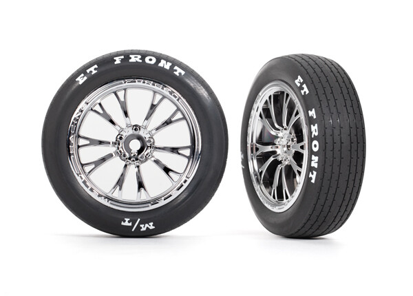 9474R - Tires &amp; wheels, assembled, glued (Weld chrome wheels, tires, foam inserts) (front) (2)