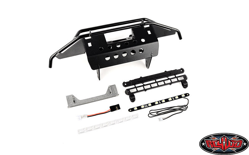 VVV-C1254 TRX-4 2021 BRONCO METAL TUBE FRONT BUMPER WITH LED