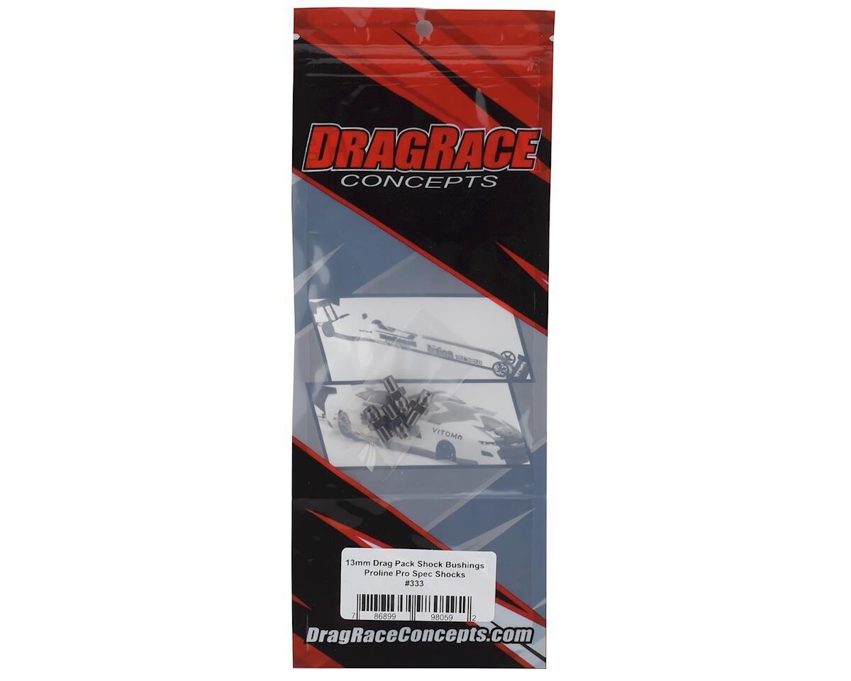DRC-333 DragRace Concepts 13mm Drag Pak Proline Pro Spec Shock Shock Bushings (Grey) (4)