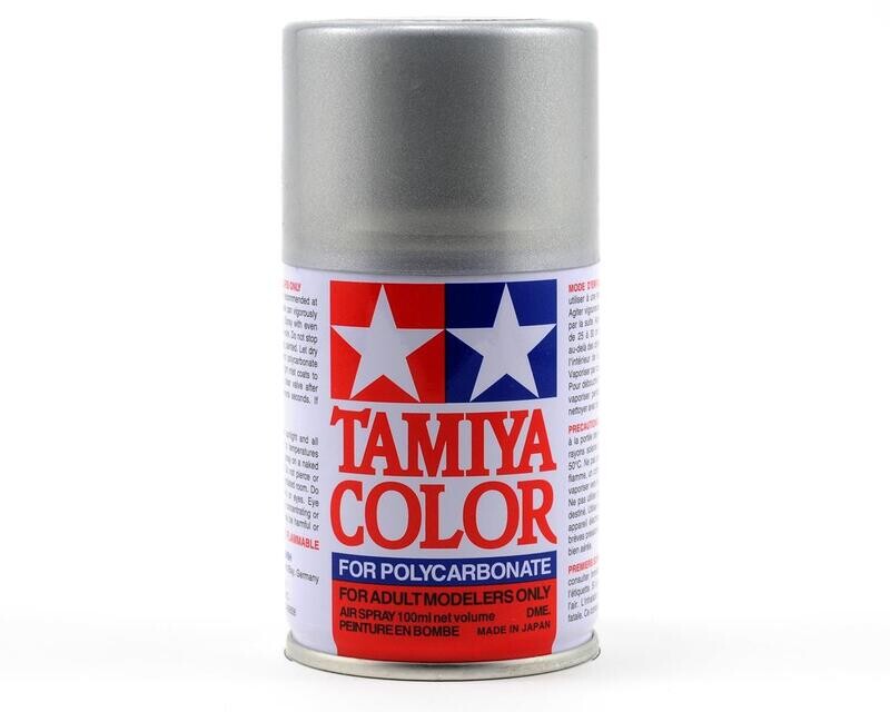 TAM86036 Tamiya PS-36 Translucent Silver Lexan Spray Paint (100ml)