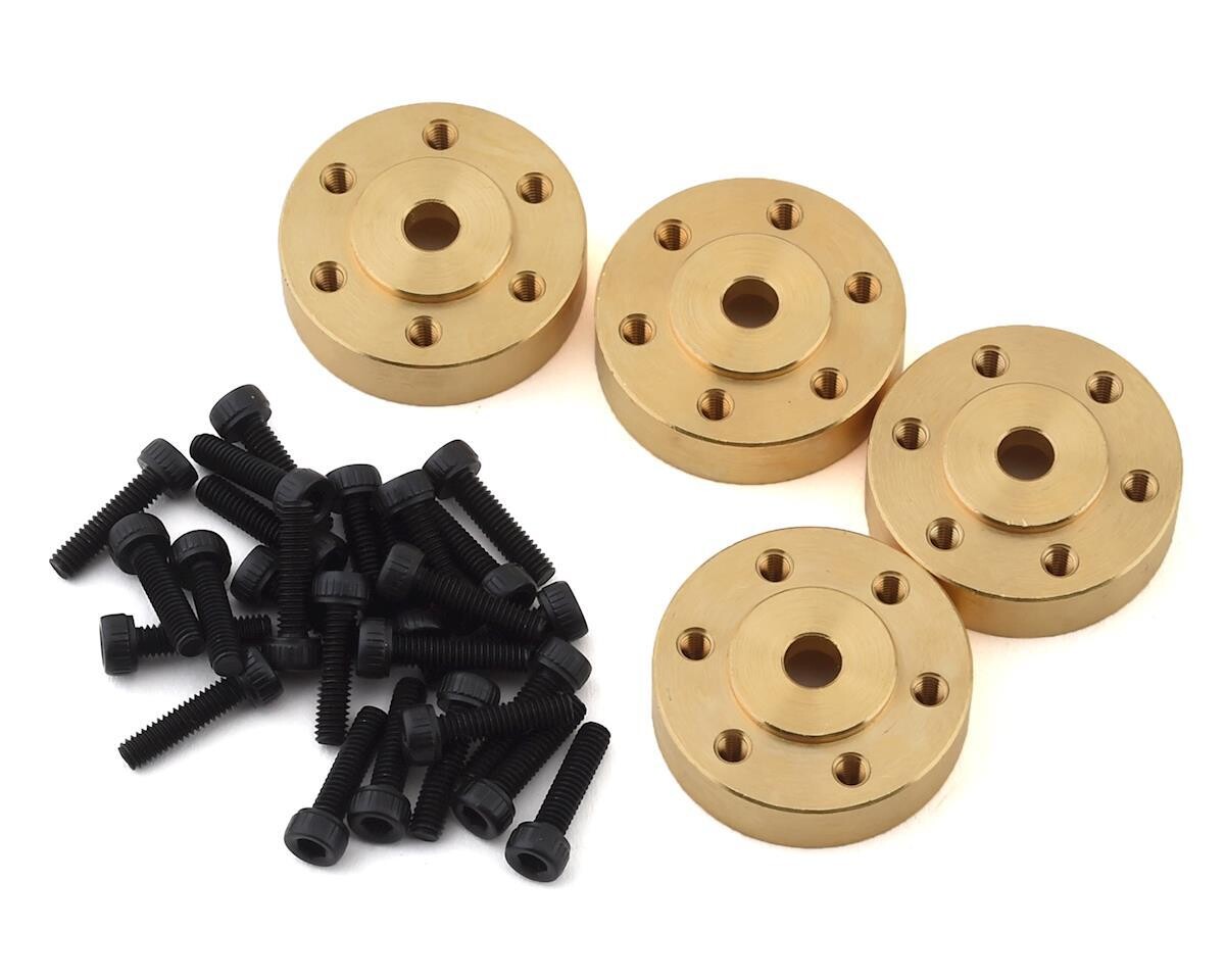ASC42104  Element RC Factory Team Enduro Brass Beadlock Hex Adapters (4)