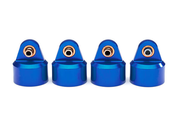 8964X Shock caps, aluminum (blue-anodized), GT-Maxx shocks (4)