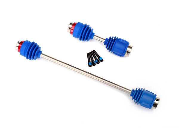 8655R  Driveshafts, center E-Revo (steel constant-velocity) front (1)/ rear (1) (assembled with inner and outer dust boots, for E-Revo)