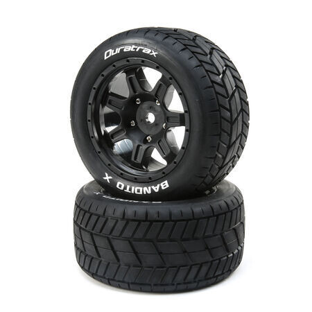 Dtxc5500 Bandito X Belted Mounted Tires, 24mm Black (2)