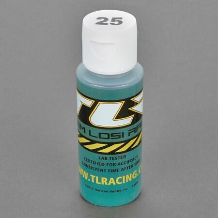 TLR74004 SILICONE SHOCK OIL, 25WT, 250CST, 2OZ