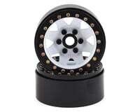 SSD00251 SSD RC 1.9&quot; Steel 8 Spoke Beadlock Wheels (White) (2)