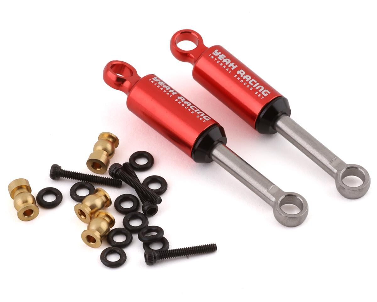 YEA-AXSC-063RD Yeah Racing SCX24 Internal Spring Shocks (2) (Red)