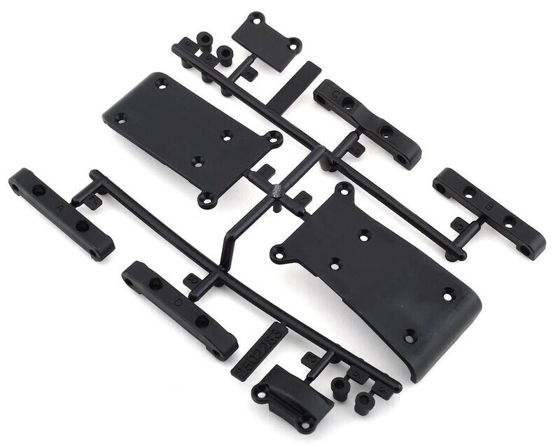 ASC21501 Team Associated Reflex 14B/14T Skid Plate &amp; Arm Mount Set