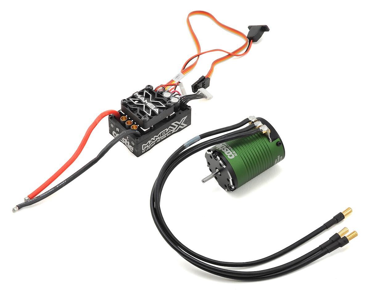 CSE010-0155-01 Castle Creations Mamba X 1/10 Brushless Combo w/1406 4600kv Sensored Motor