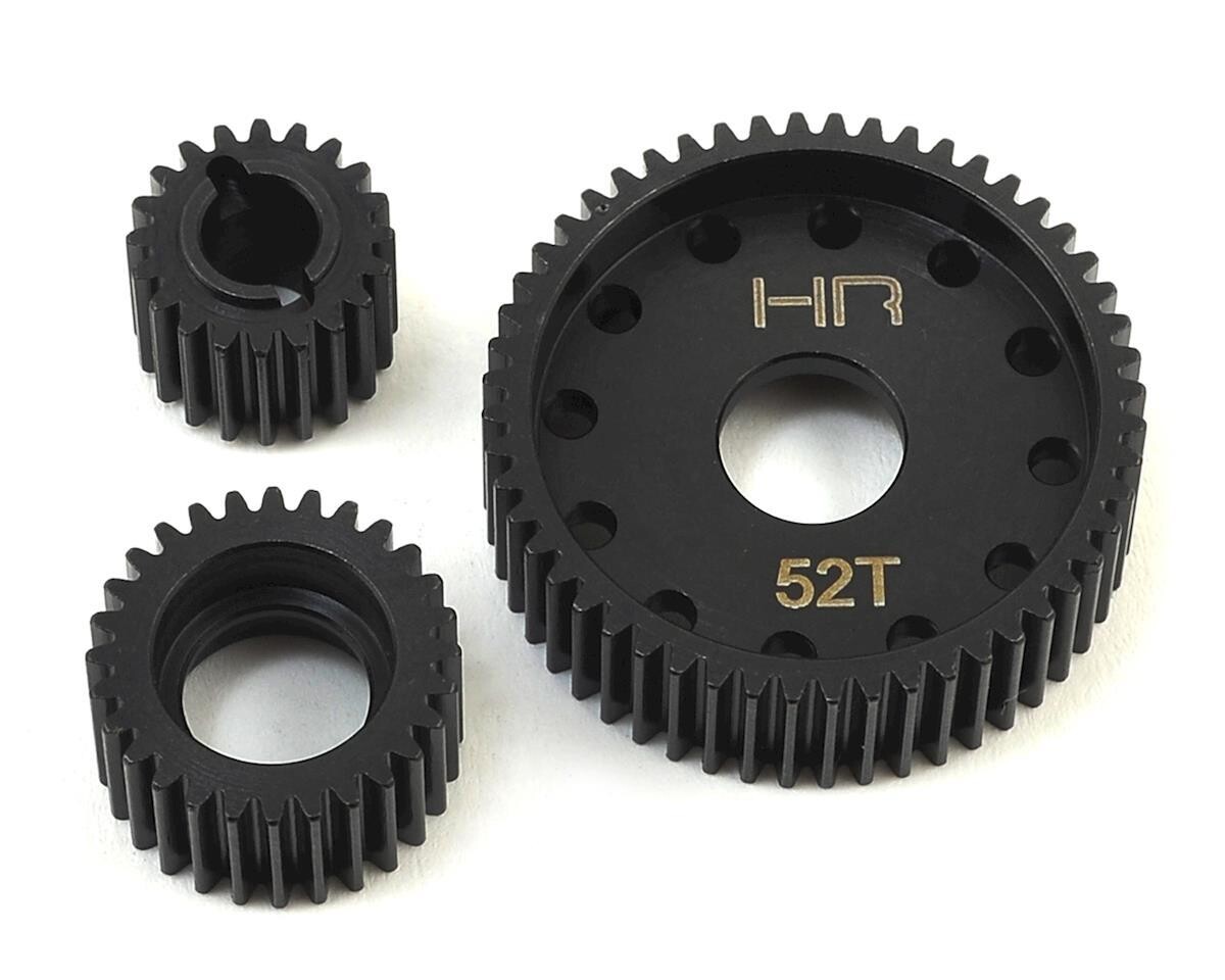 HRASSCP1000T AX10 SCX10 Wraith Hot Racing Axial 3-Gear Hardened Steel Transmission Gear Set