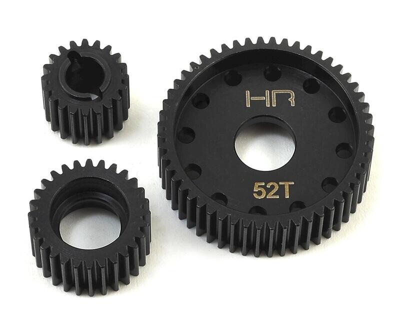 HRASSCP1000T AX10 SCX10 Wraith Hot Racing Axial 3-Gear Hardened Steel Transmission Gear Set