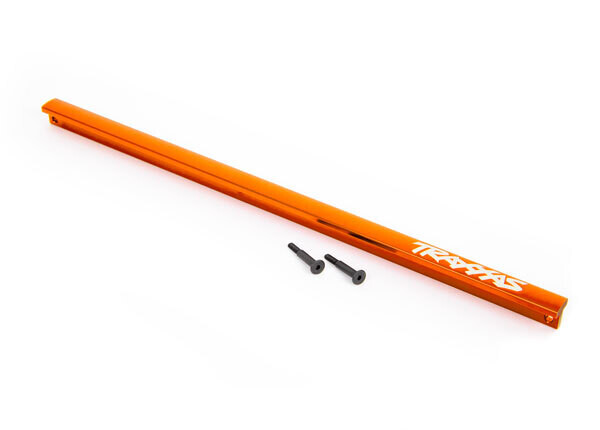 9523T - Chassis brace (T-Bar), 6061-T6 aluminum (orange-anodized)/ 3x16 SS (2)