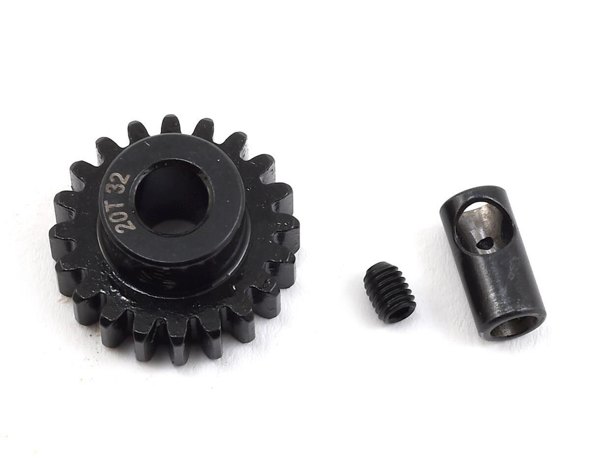 PTK-8063 32P 20T ProTek RC Steel Pinion Gear w/3.17mm Reducer Sleeve (Mod .8) (5mm Bore)