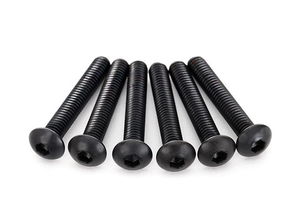 2596  Screws, 4x25mm button-head machine (hex drive) (6)
