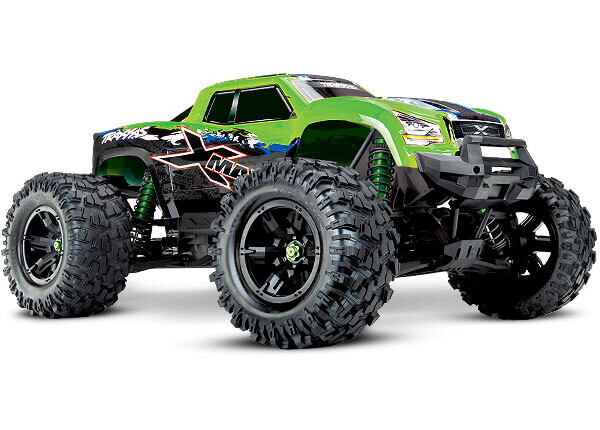 77096-4-GRN  X-Maxx: Brushless Electric Monster Truck with TQi Traxxas Link Enabled 2.4GHz Radio System, Velineon VXL-8s brushless ESC (fwd/rev), and Traxxas Stability Management (TSM)