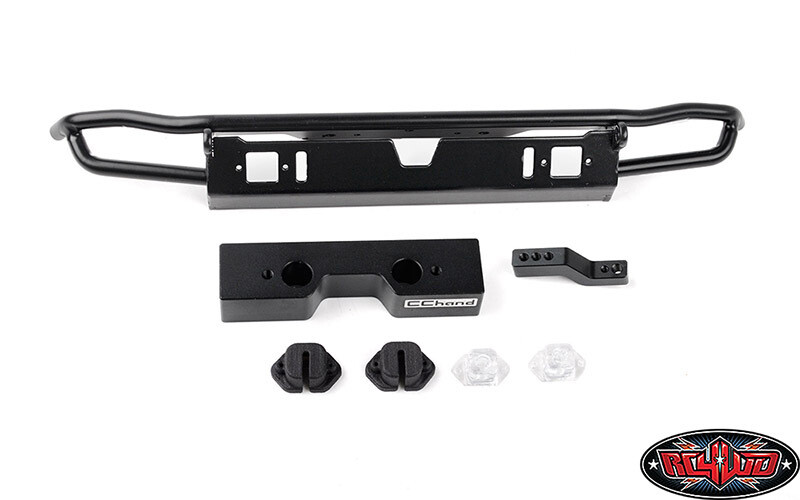 RC4VVVC1257  METAL TUBE REAR BUMPER W/ FOG LIGHTS AND HITCH BAR FOR TRAXXAS TRX-4 2021 BRONCO