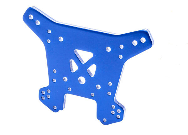 9538 - Shock tower, rear, 6061-T6 aluminum (blue-anodized)