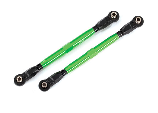 8997G  Toe links, MAXX, front (TUBES green-anodized, 6061-T6 aluminum) (2) (for use with #8995 WideMaxx  suspension kit)