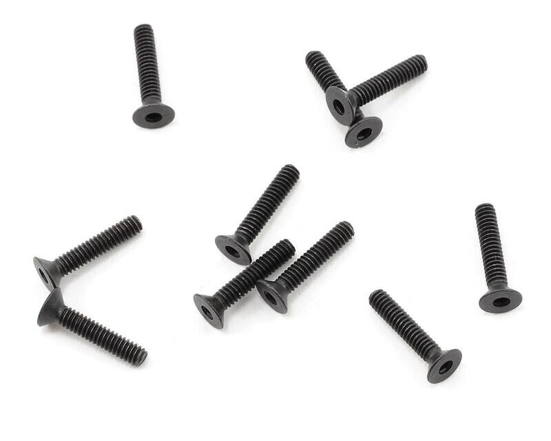 PTK-H-2003 ProTek RC 2x10mm &quot;High Strength&quot; Flat Head Screws (10)
